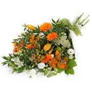 Orange &amp; White Traditional Bouquet