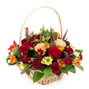 Autumnal Basket Arrangement